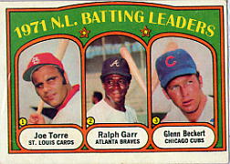 1972 Topps Baseball Cards      085      Joe Torre/Ralph Garr/Glenn Beckert LL